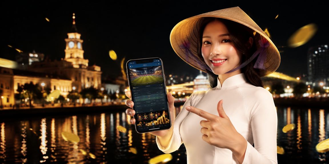 Trải nghiệm casino di động tại TP. Hồ Chí Minh với biểu tượng nón lá Việt Nam